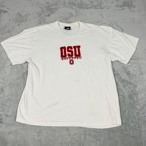 Vintage TSI Sportswear Mens XL Ohio State OSU Buckeyes White T-Shirt